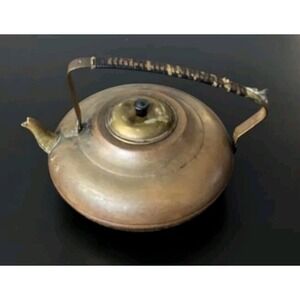 VTG Tea Kettle Teapot Made in Holland, Copper & Brass - Vintage
